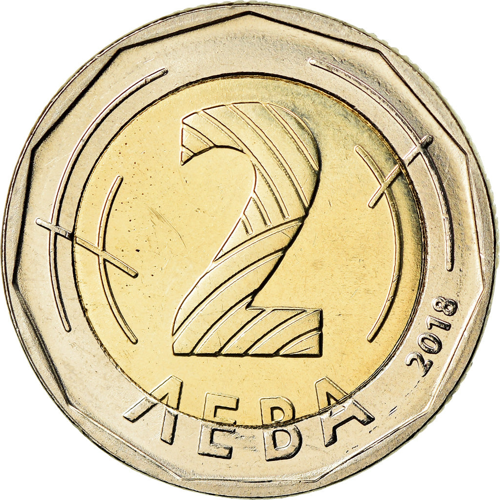 Moneta, Bulgaria, 2 Leva, 2018, Présidence de l'Union Européenne, SPL