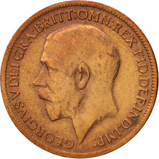 Great Britain, George V, Farthing, 1918, EF(40-45), Bronze, KM:808.1