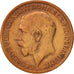 Great Britain, George V, Farthing, 1918, EF(40-45), Bronze, KM:808.1