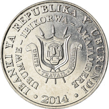 Monnaie, Burundi, 5 Francs, 2014, Oiseaux - Tantale ibis, SPL, Aluminium, KM:27