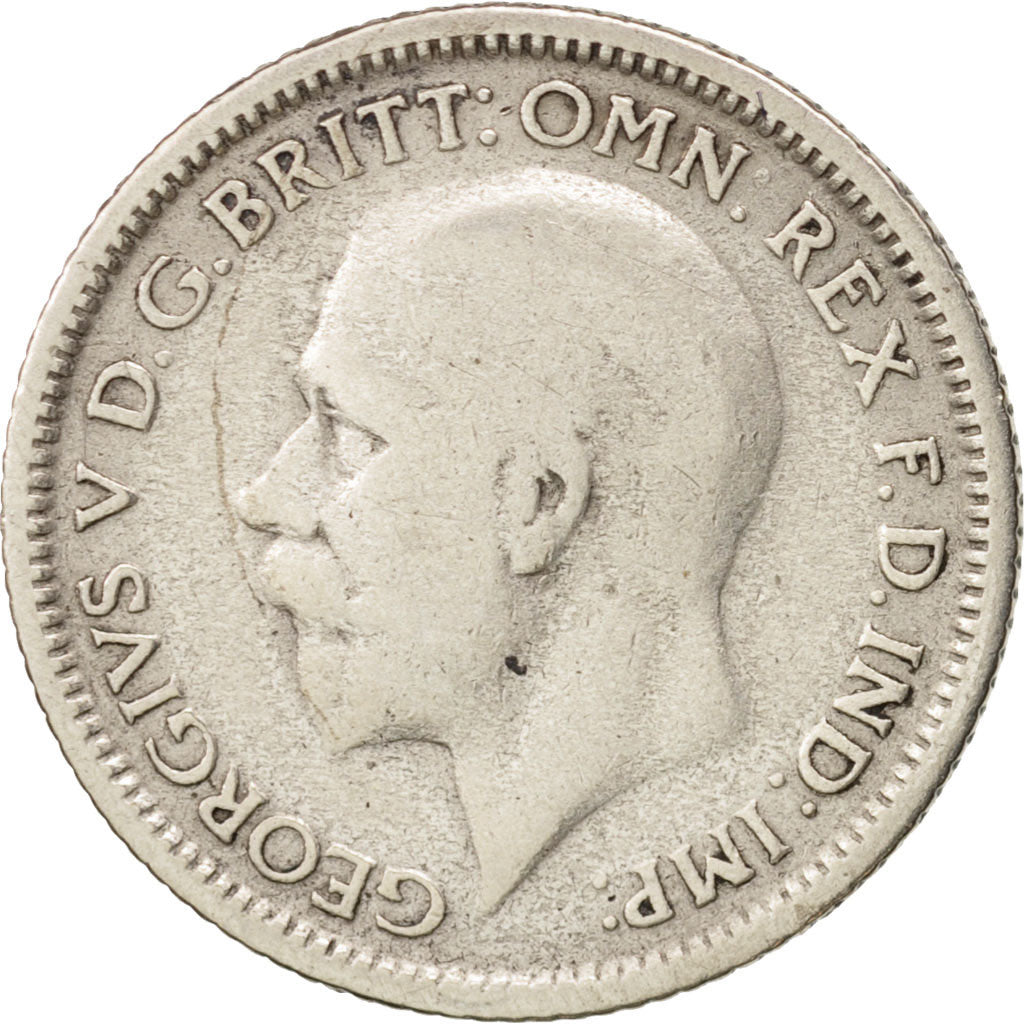 Great Britain, George V, 6 Pence, 1928, EF(40-45), Silver, KM:832