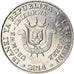 Coin, Burundi, 5 Francs, 2014, Oiseaux - Bucorve du Sud, MS(63), Aluminum, KM:29