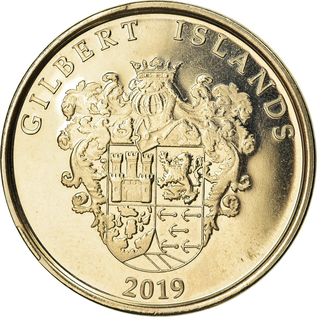 Coin, Great Britain, Dollar, 2019, Gilbert Islands - Drakkar vking, MS(63)