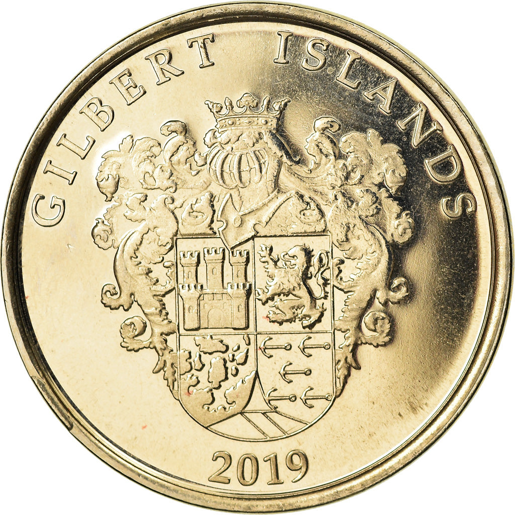 Coin, Great Britain, Dollar, 2019, Gilbert Islands - Drakkar vking, MS(63)