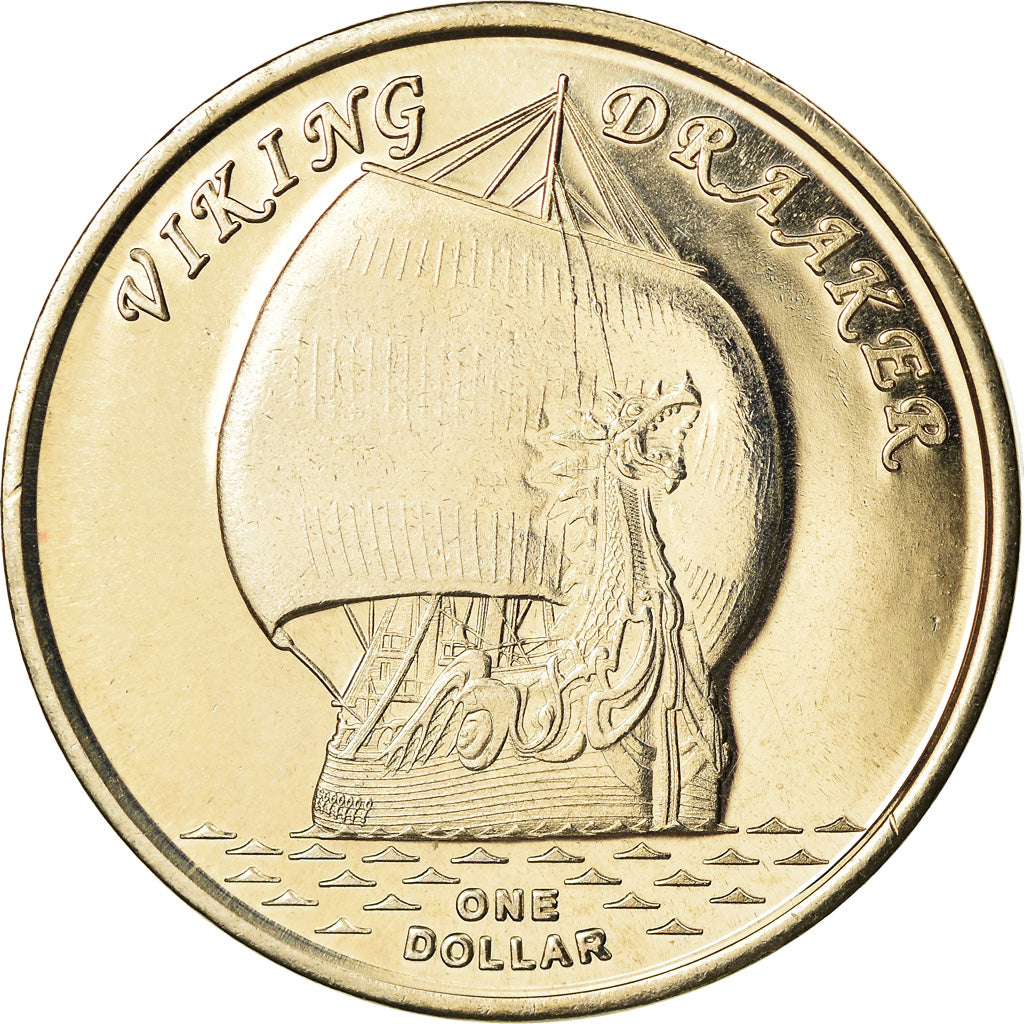 Coin, Great Britain, Dollar, 2019, Gilbert Islands - Drakkar vking, MS(63)