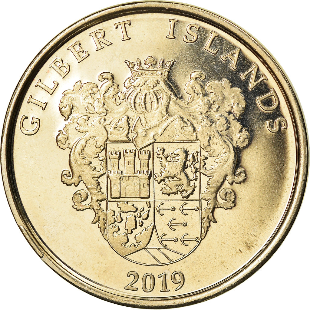Coin, Great Britain, Dollar, 2019, Gilbert Islands - Drakkar vking, MS(63)