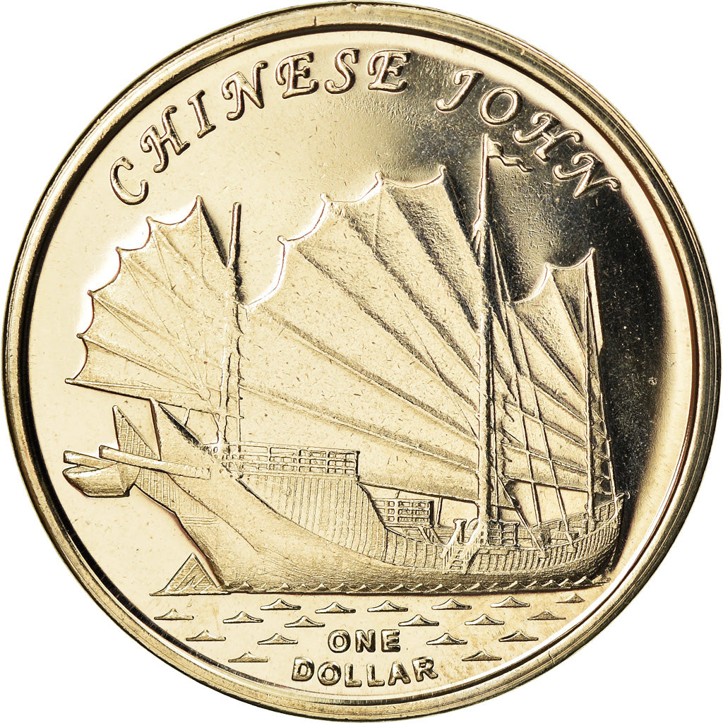 Coin, Great Britain, Dollar, 2019, Gilbert Islands - Jonque chinoise, MS(63)