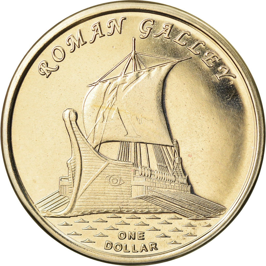 Coin, Great Britain, Dollar, 2019, Gilbert Islands - Galère romaine, MS(63)