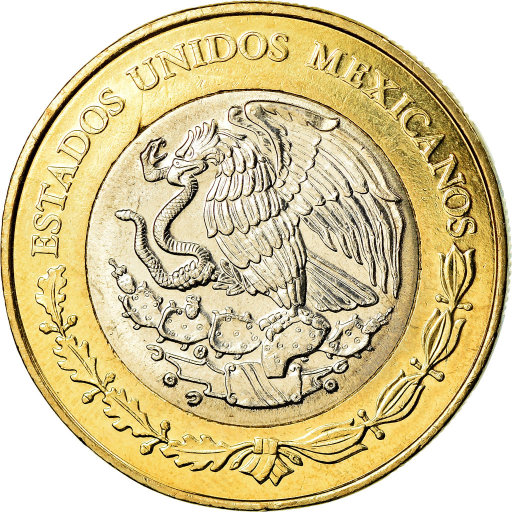 Coin, Mexico, 20 Pesos, 2017, Mexico City, Centenaire de la Constitution