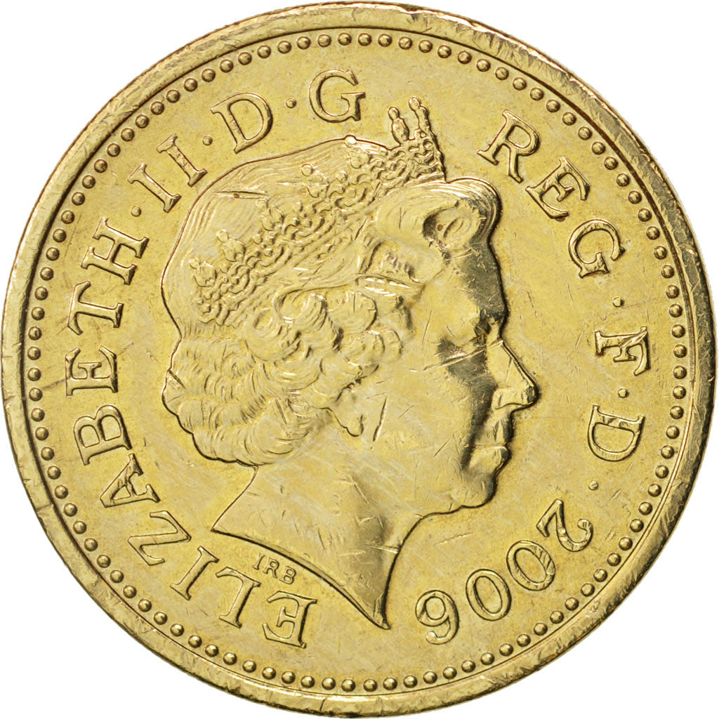 Coin, Great Britain, Elizabeth II, Pound, 2006, British Royal Mint, AU(50-53)