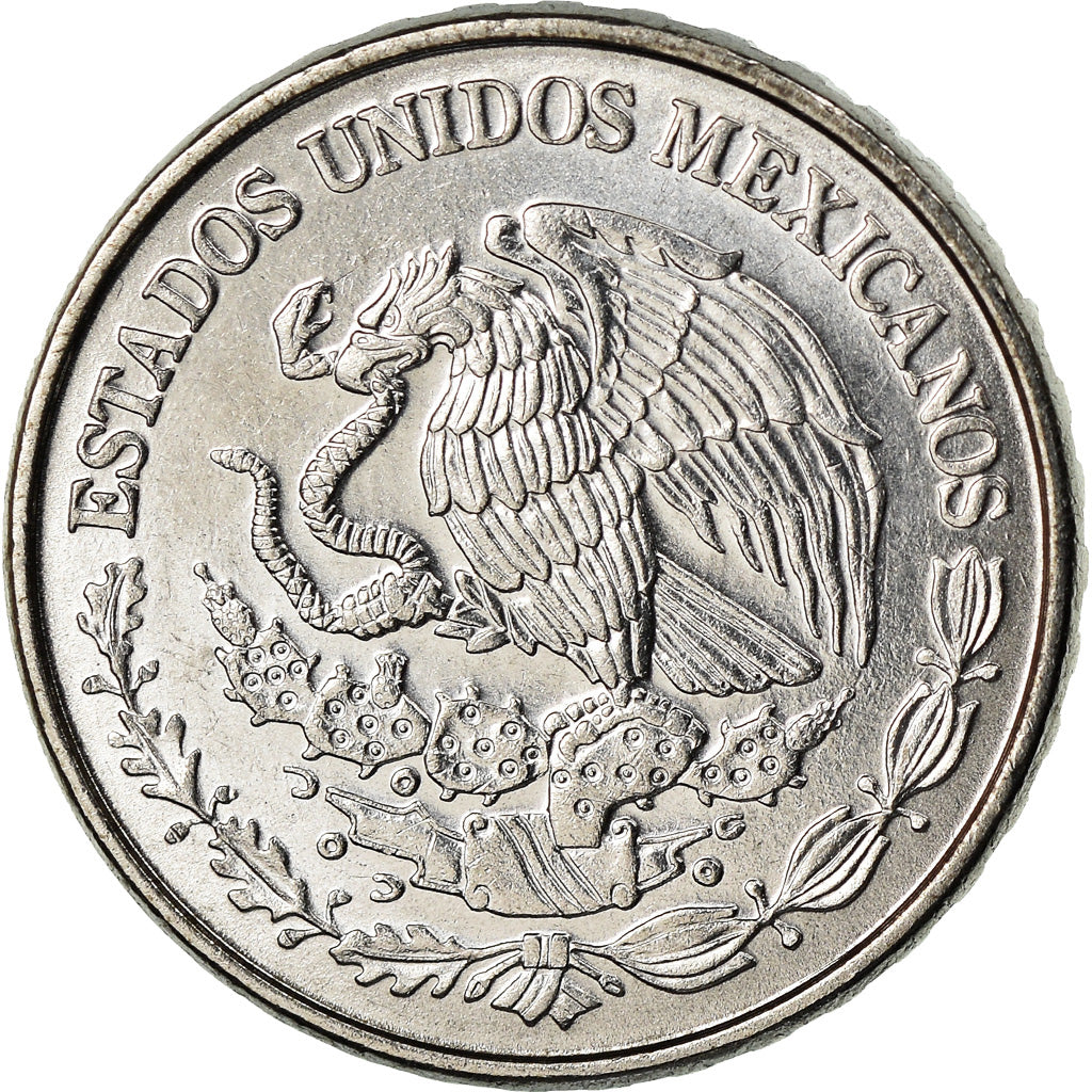 Moneta, Mexico, 50 Centavos, 2017, Mexico City, MS(63), Stal nierdzewna, KM:936