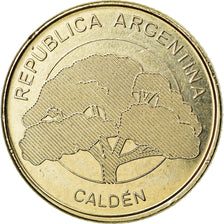 Coin, Argentina, 10 Pesos, 2018, MS(63), Maillechort