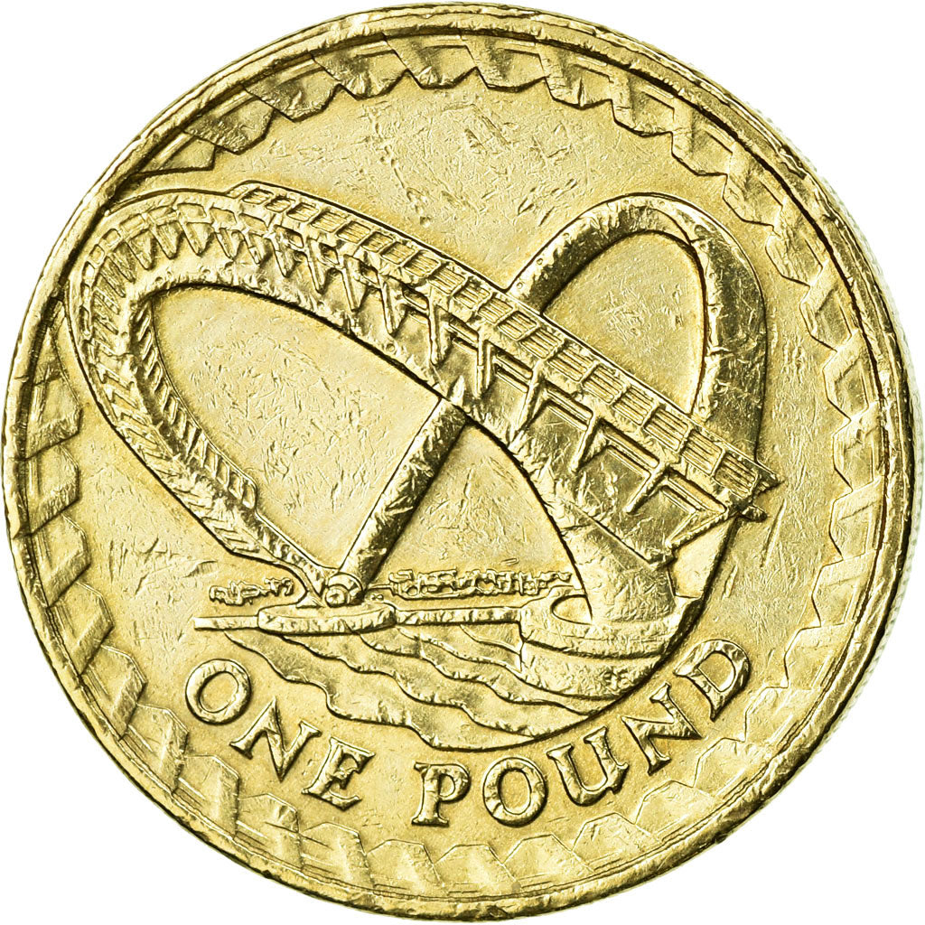 Coin, Great Britain, Elizabeth II, Pound, 2007, British Royal Mint, AU(50-53)