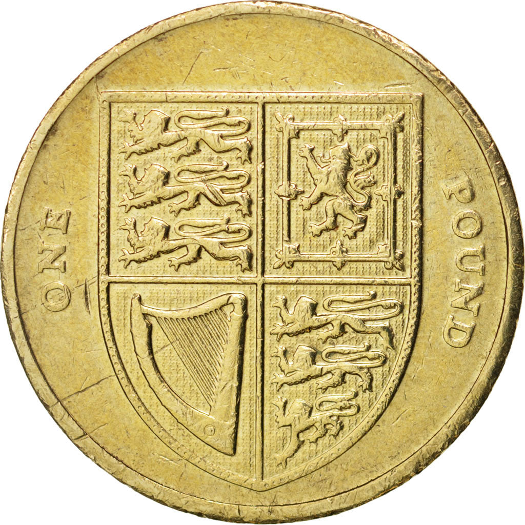 Coin, Great Britain, Elizabeth II, Pound, 2008, British Royal Mint, AU(50-53)