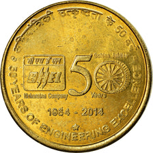 Coin, India, 5 Rupees, 2014, BHEL, MS(63), Nickel-brass