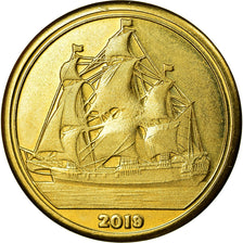 Coin, Haiti, 10 Cents, 2019, Ile de la Tortue, MS(63), Brass