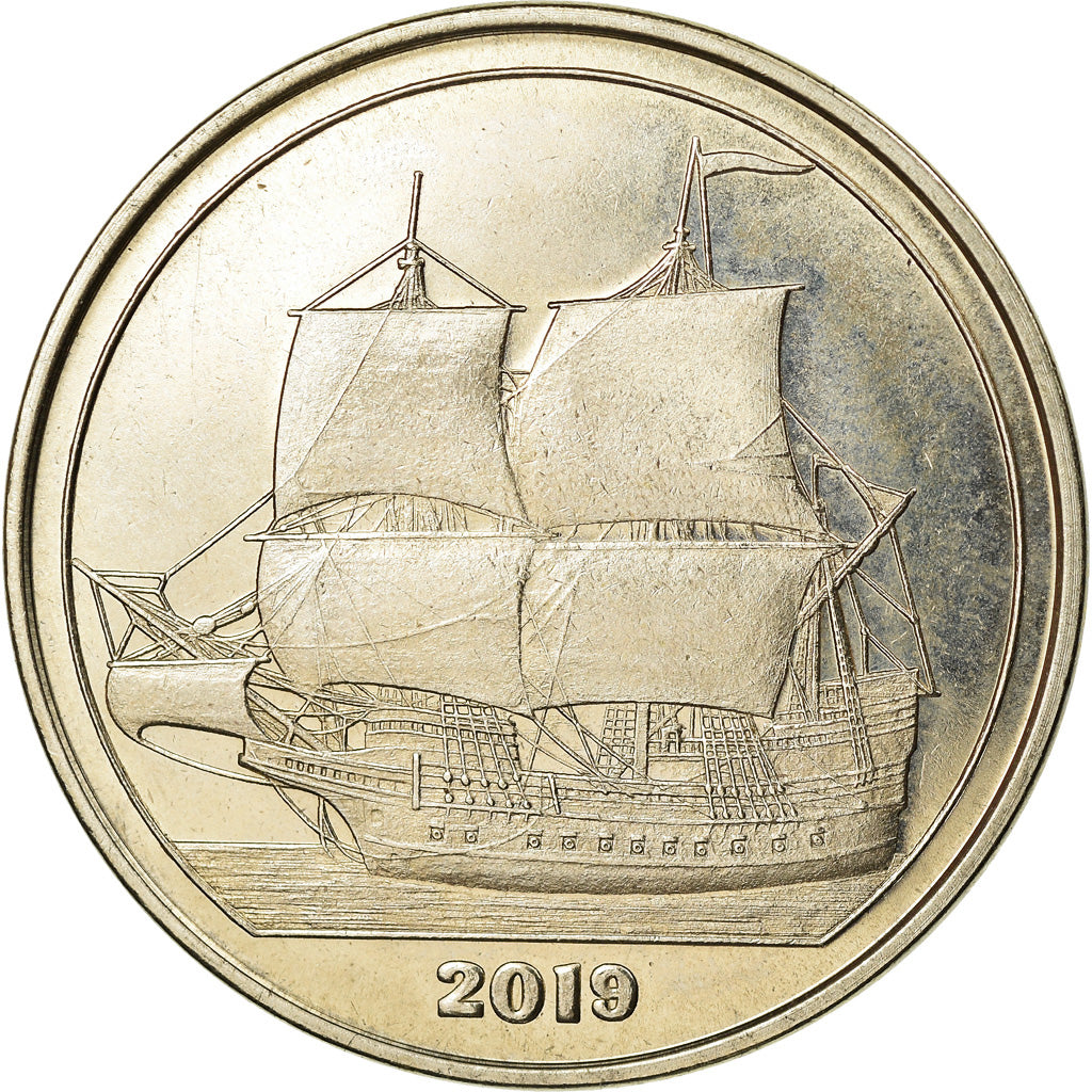Coin, Haiti, Dollar, 2019, Ile de la Tortue, MS(63), Cupro-nickel