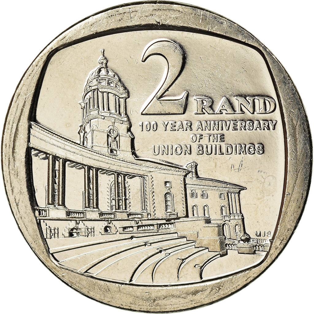 Monnaie, Afrique du Sud, 2 Rand, 2014, Centenaire des bâtiments de l'Union