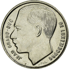 Coin, Luxembourg, Jean, Franc, 1991, AU(50-53), Nickel plated steel, KM:63