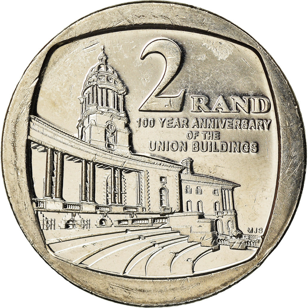 Münze, Südafrika, 2 Rand, 2014, Centenaire des bâtiments de l'Union, UNZ