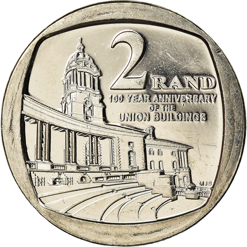 Moneda, Sudáfrica, 2 Rand, 2014, Centenaire des bâtiments de l'Union, SC