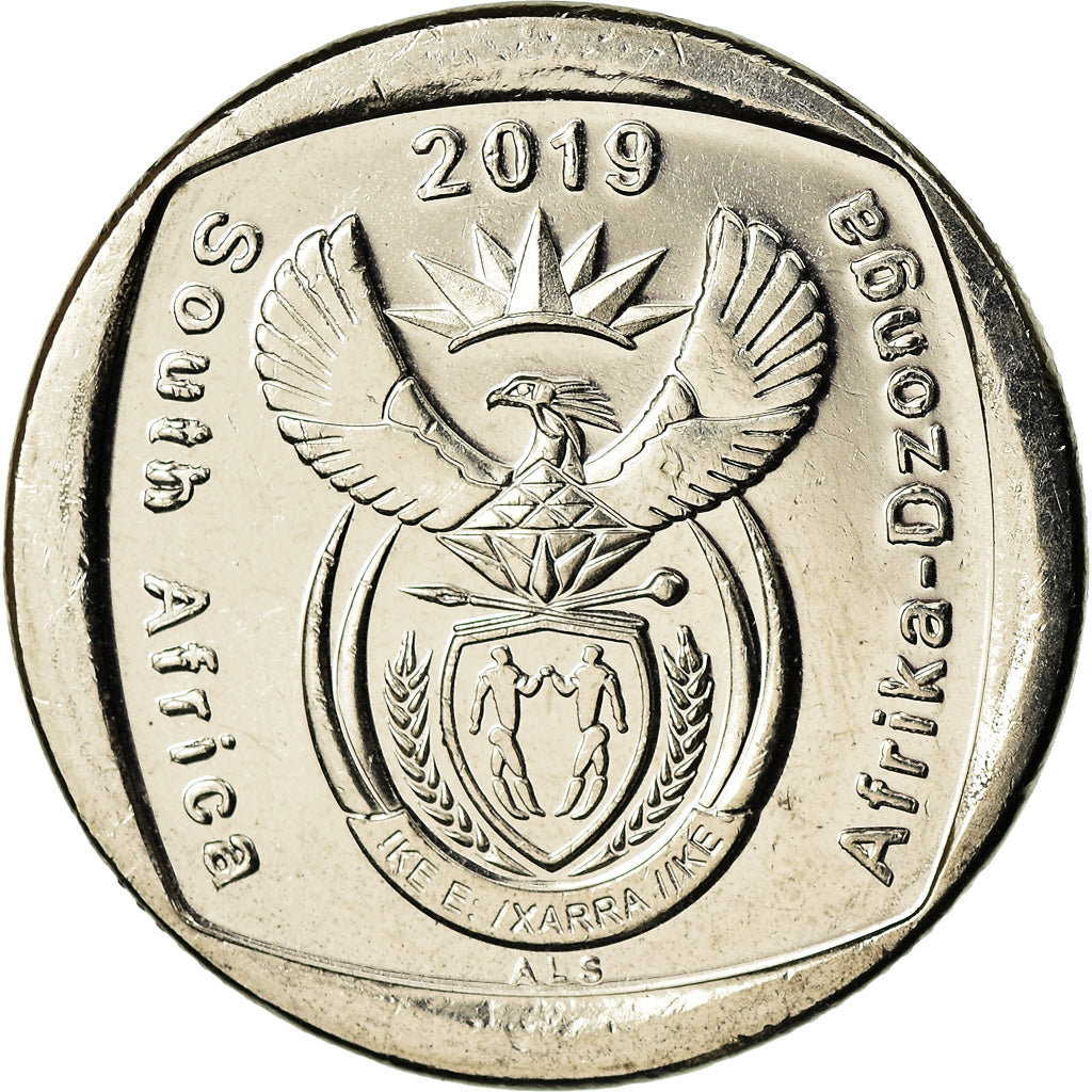 Moneta, Sudafrica, 2 Rand, 2019, Droits de l'enfant, SPL, Copper plated nickel