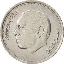 Coin, Morocco, al-Hassan II, Dirham, 1987, AU(50-53), Copper-nickel, KM:88