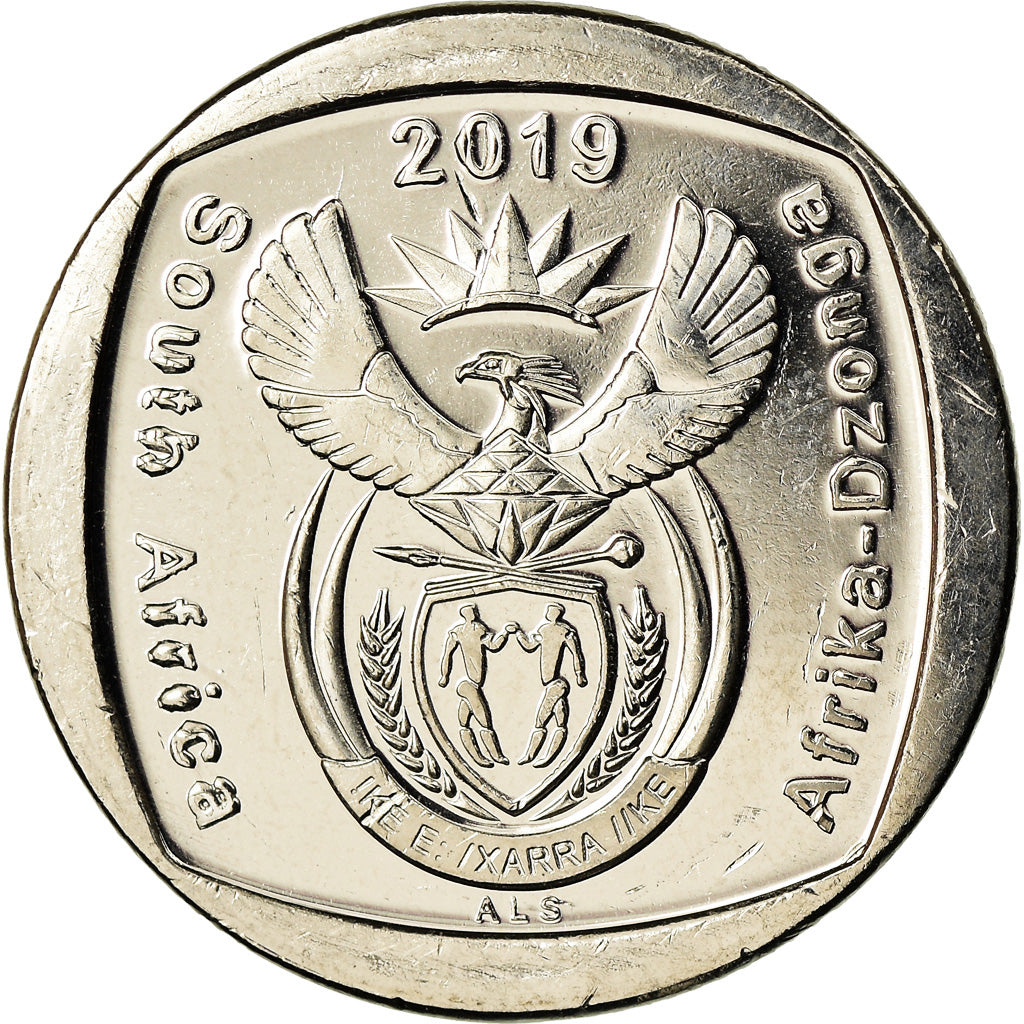 Moneda, Sudáfrica, 2 Rand, 2019, Droit à l'éducation, SC, Copper plated