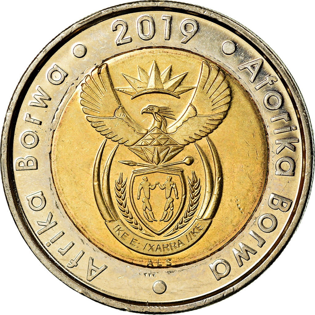 Monnaie, Afrique du Sud, 5 Rand, 2019, 25 ans de démocratie constitutionnelle