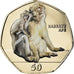 Coin, Gibraltar, 50 Pence, 2018, Macaque de Barbarie, MS(65-70), Cupro-nickel