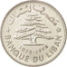 Lebanon, Livre, 1975, AU(55-58), Nickel, KM:30