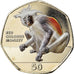 Coin, Gibraltar, 50 Pence, 2018, Colobe roux, MS(65-70), Cupro-nickel