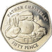 Munten, Gibraltar, 50 Pence, 2018, Père Noël, UNC-, Cupro-nickel