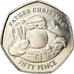 Coin, Gibraltar, 50 Pence, 2018, Père Noël, MS(63), Cupro-nickel