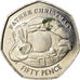 Monnaie, Gibraltar, 50 Pence, 2018, Père Noël, SUP, Cupro-nickel