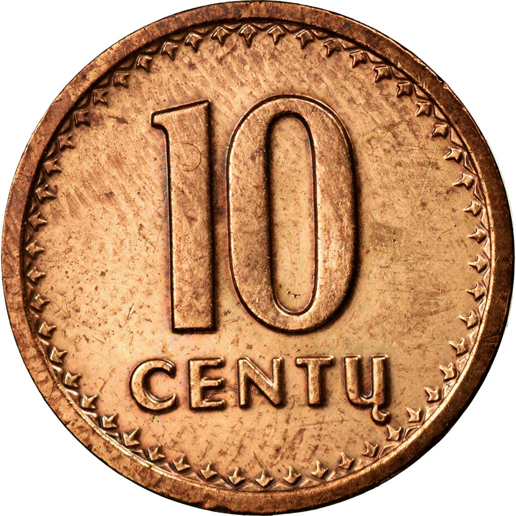 Coin, Lithuania, 10 Centu, 1991, AU(50-53), Bronze, KM:88