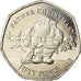 Coin, Gibraltar, 50 Pence, 2019, Père Noël, MS(63), Cupro-nickel