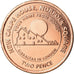 Coin, Gibraltar, 2 Pence, 2018, MS(65-70), Copper Plated Steel