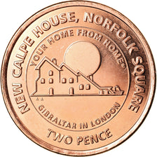 Coin, Gibraltar, 2 Pence, 2018, MS(65-70), Copper Plated Steel