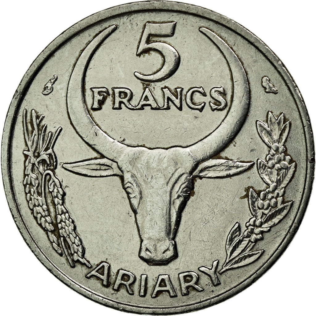 Monnaie, Madagascar, 5 Francs, Ariary, 1972, Paris, TTB+, Stainless Steel, KM:10