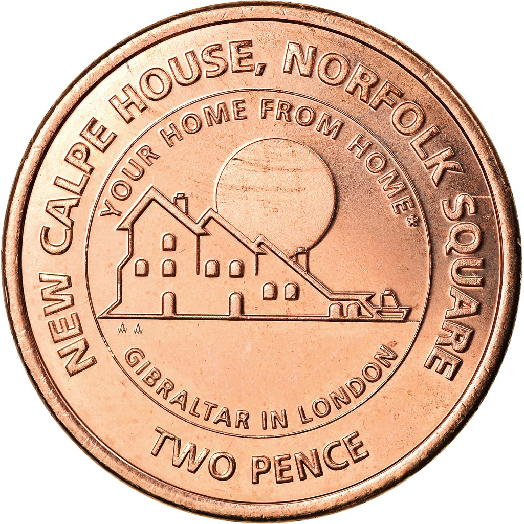 Monnaie, Gibraltar, 2 Pence, 2018, FDC, Copper Plated Steel