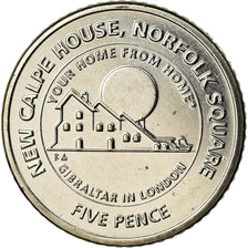 Coin, Gibraltar, 5 Pence, 2018, MS(65-70), Nickel plated steel
