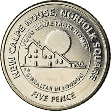 Coin, Gibraltar, 5 Pence, 2018, MS(65-70), Nickel plated steel