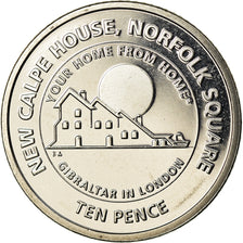Coin, Gibraltar, 10 Pence, 2018, MS(65-70), Nickel plated steel