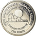 Coin, Gibraltar, 10 Pence, 2018, MS(65-70), Nickel plated steel