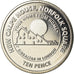 Moneda, Gibraltar, 10 Pence, 2018, FDC, Níquel chapado en acero