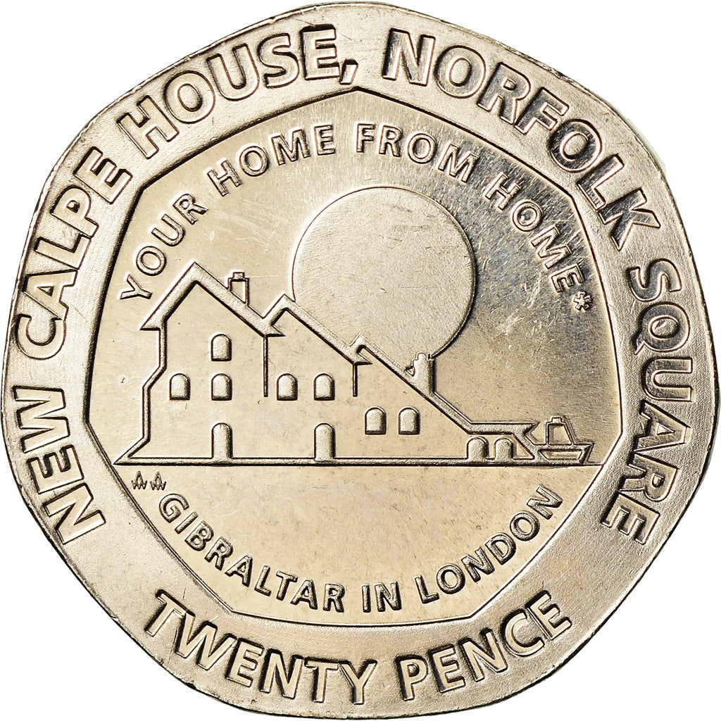 Coin, Gibraltar, 20 Pence, 2018, MS(65-70), Cupro-nickel