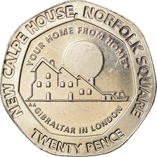 Coin, Gibraltar, 20 Pence, 2018, MS(65-70), Cupro-nickel
