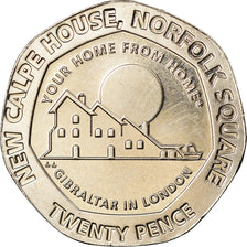 Coin, Gibraltar, 20 Pence, 2018, MS(65-70), Cupro-nickel