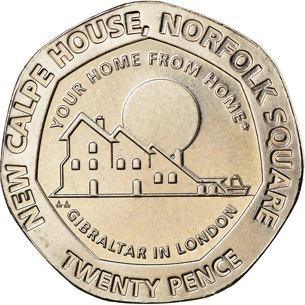 Coin, Gibraltar, 20 Pence, 2018, MS(65-70), Cupro-nickel